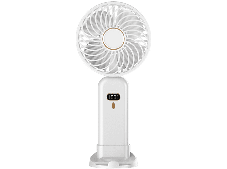 Handheld Cooling Folding Ventilator Small Kleiner SYNTEK Kompaktventilator Mist Weiß Digital Fan Fan