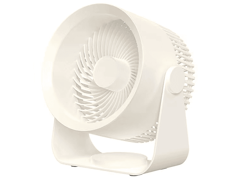 SYNTEK Luftumwälzung Fan usb wiederaufladbare stumm hohen Wind Desktop kleine elektrische Ventilator Kompaktventilatoren Weiß (5 Watt)