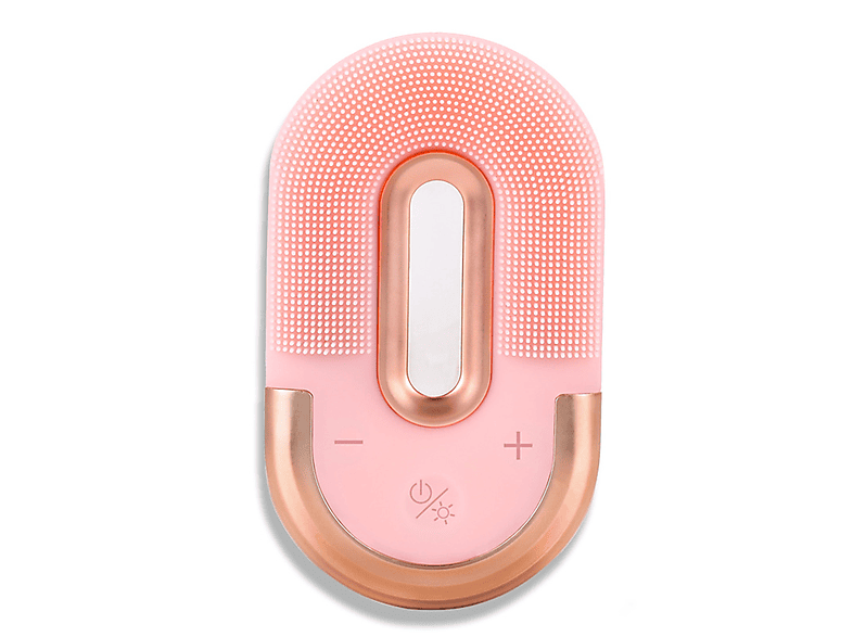 LACAMAX Silikon-Reinigungsgerät Elektrischer Wasserdicht Rosa Ultraschall Gesichtsreinigung Massage Massagegerät