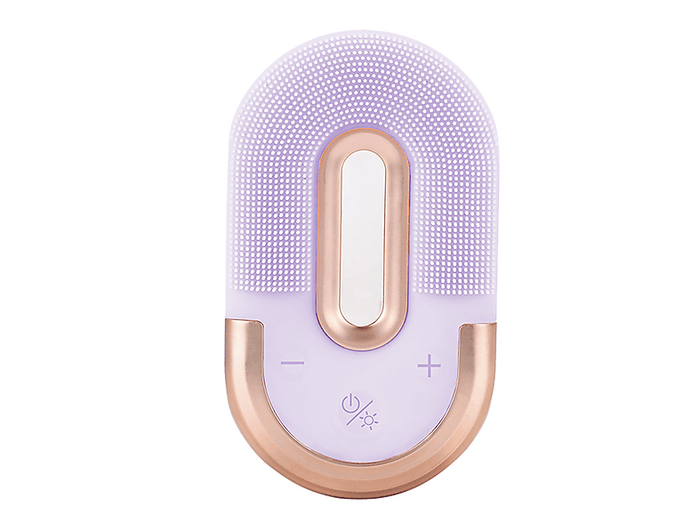 SYNTEK Silikon-Gesichtsreiniger lila elektrische Ultraschall wasserdicht Gesicht Reinigung Massage Massagegerät