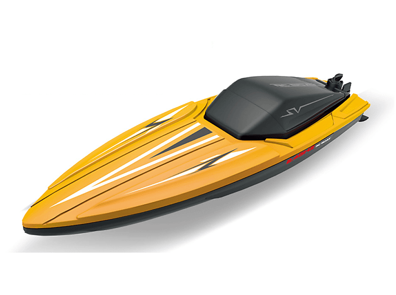 SYNTEK Gelbes RC-Boot Wiederaufladbar Lange Distanz Drahtlos Schnellboot Wasser Kinder Mini Version Boot Elektrischer Hornhautentferner