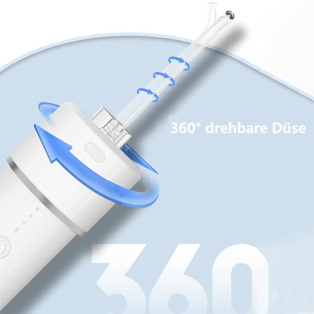 SYNTEK Elektrische Zahnseide Steinen Schwarz Scaler von Massagekissen Flosser Entfernung Portable Home Water Wiederaufladbare