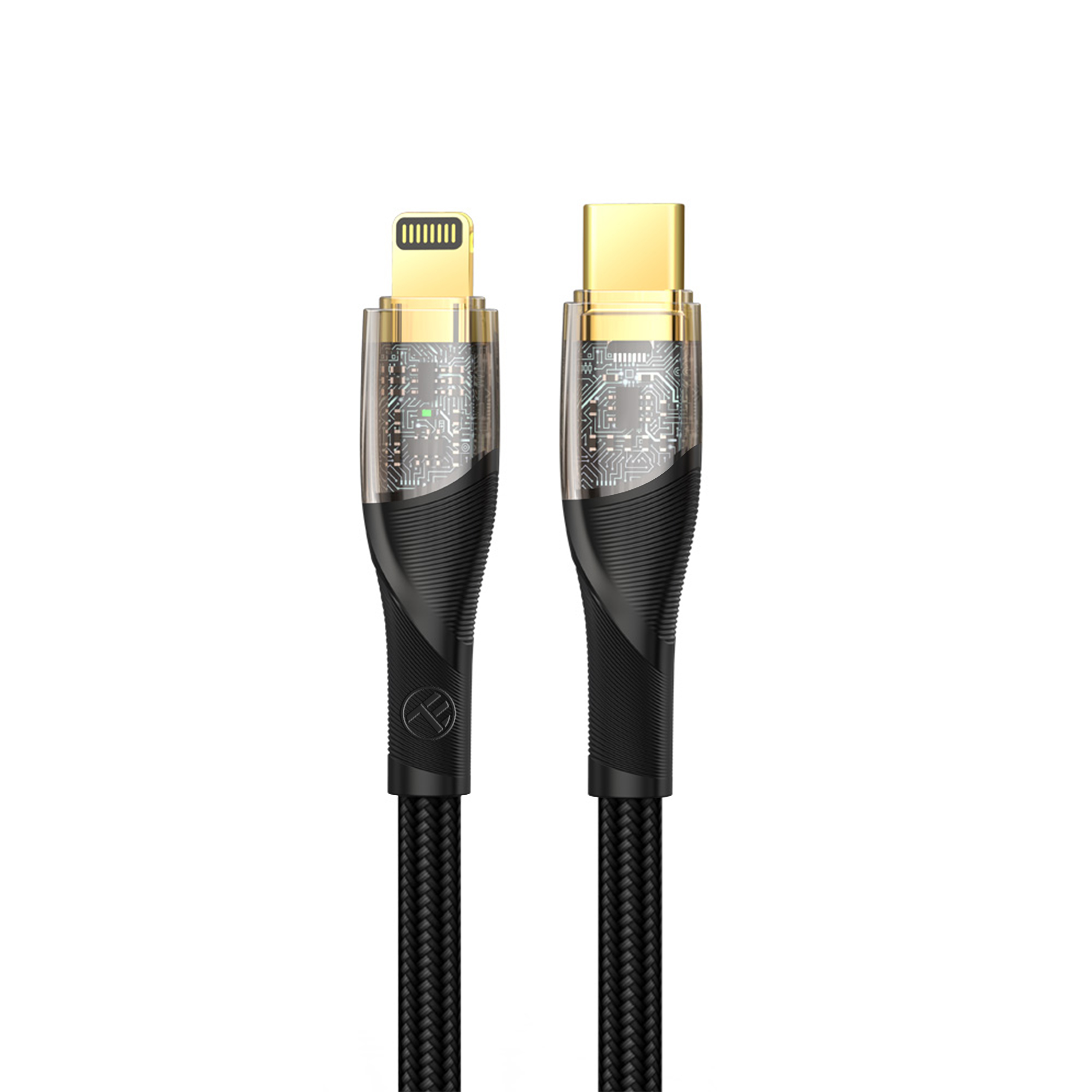 100 USB-Kabel, cm Transparente Serie, TELLUR