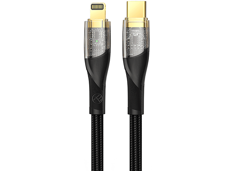 100 Transparente USB-Kabel, cm Serie, TELLUR