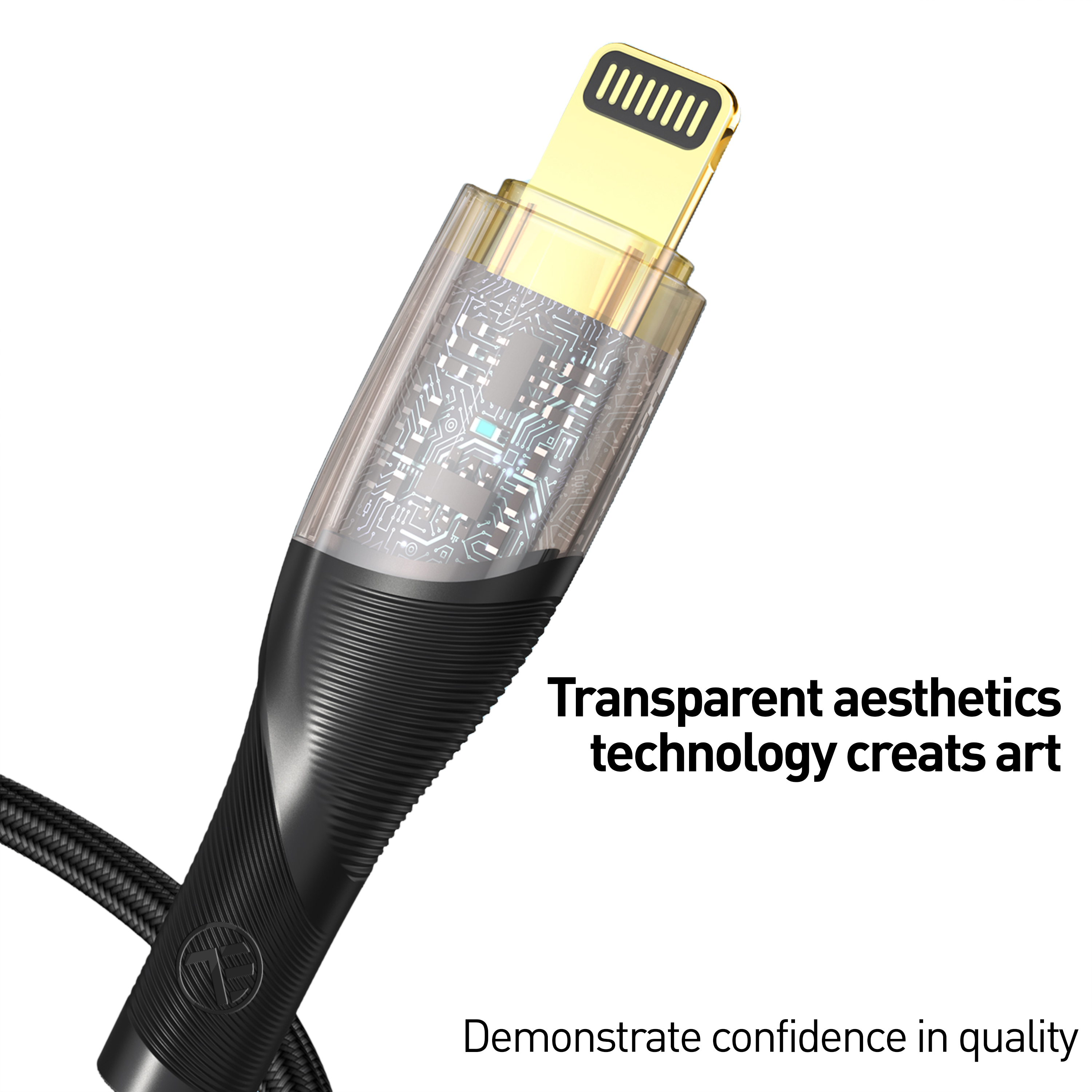 USB-Kabel, TELLUR 100 Transparente Serie, cm
