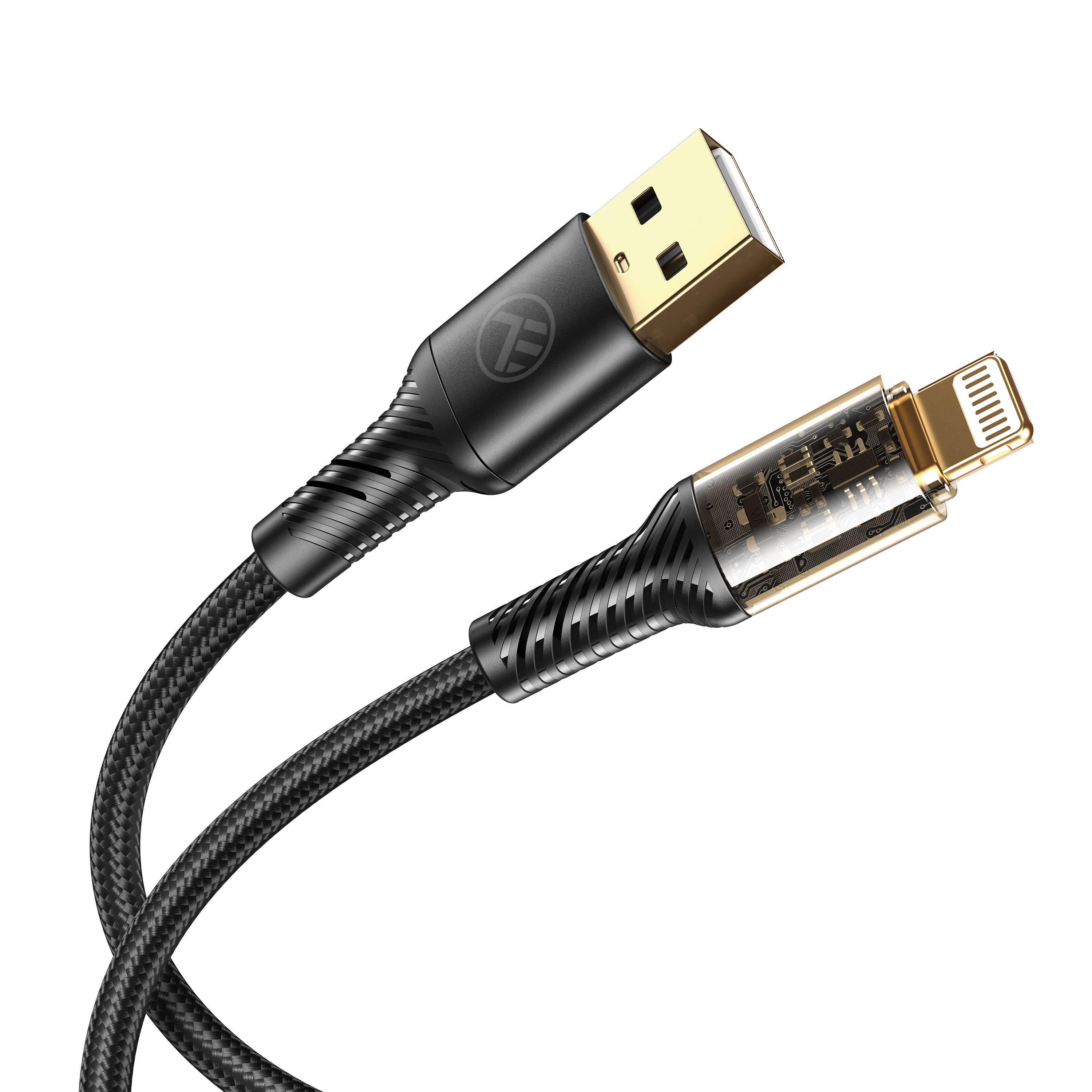 100 TELLUR Transparente Serie, USB-Kabel, cm