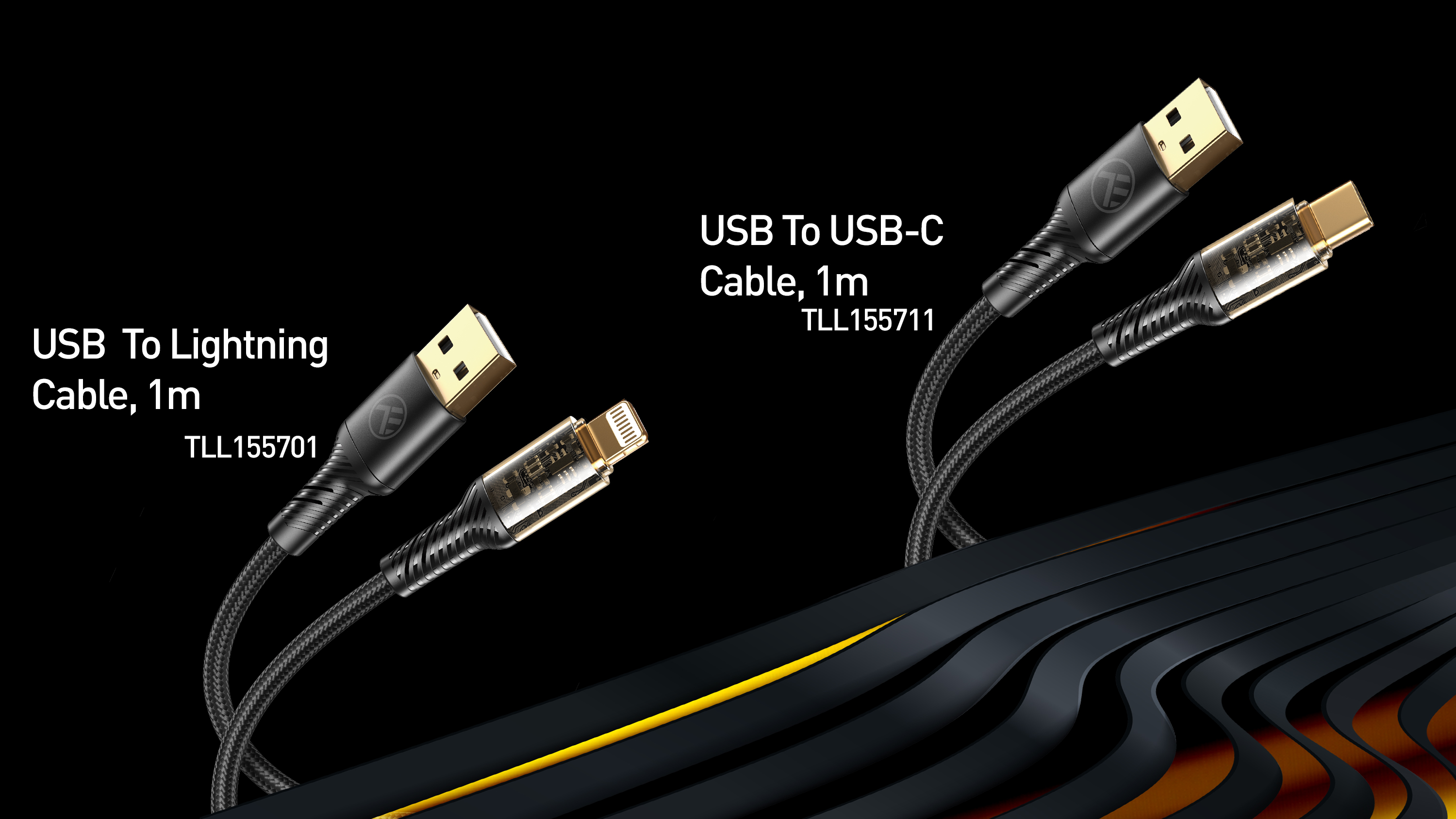 100 TELLUR Transparente Serie, USB-Kabel, cm