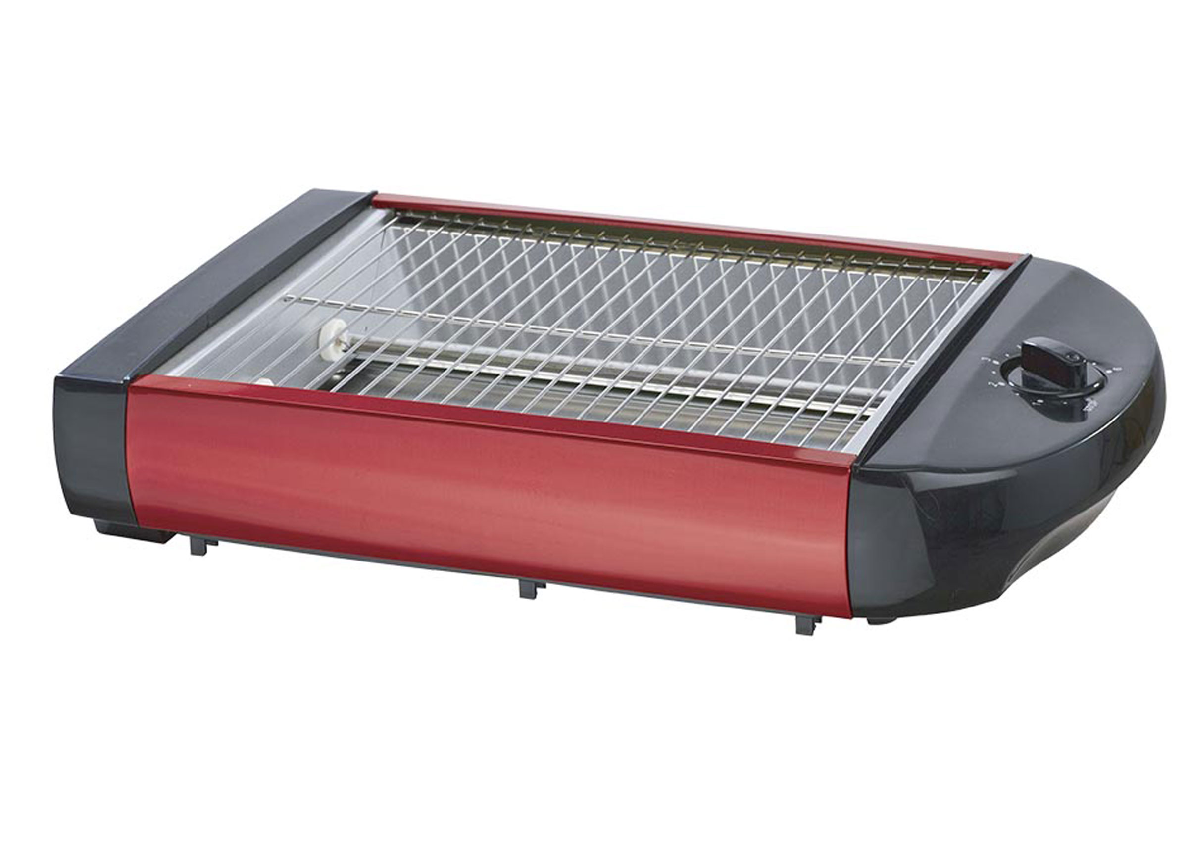 80001211 1) (600 Rot EPIQ Schlitze: Brötchen-Röster Flach-Toaster Watt, Toaster