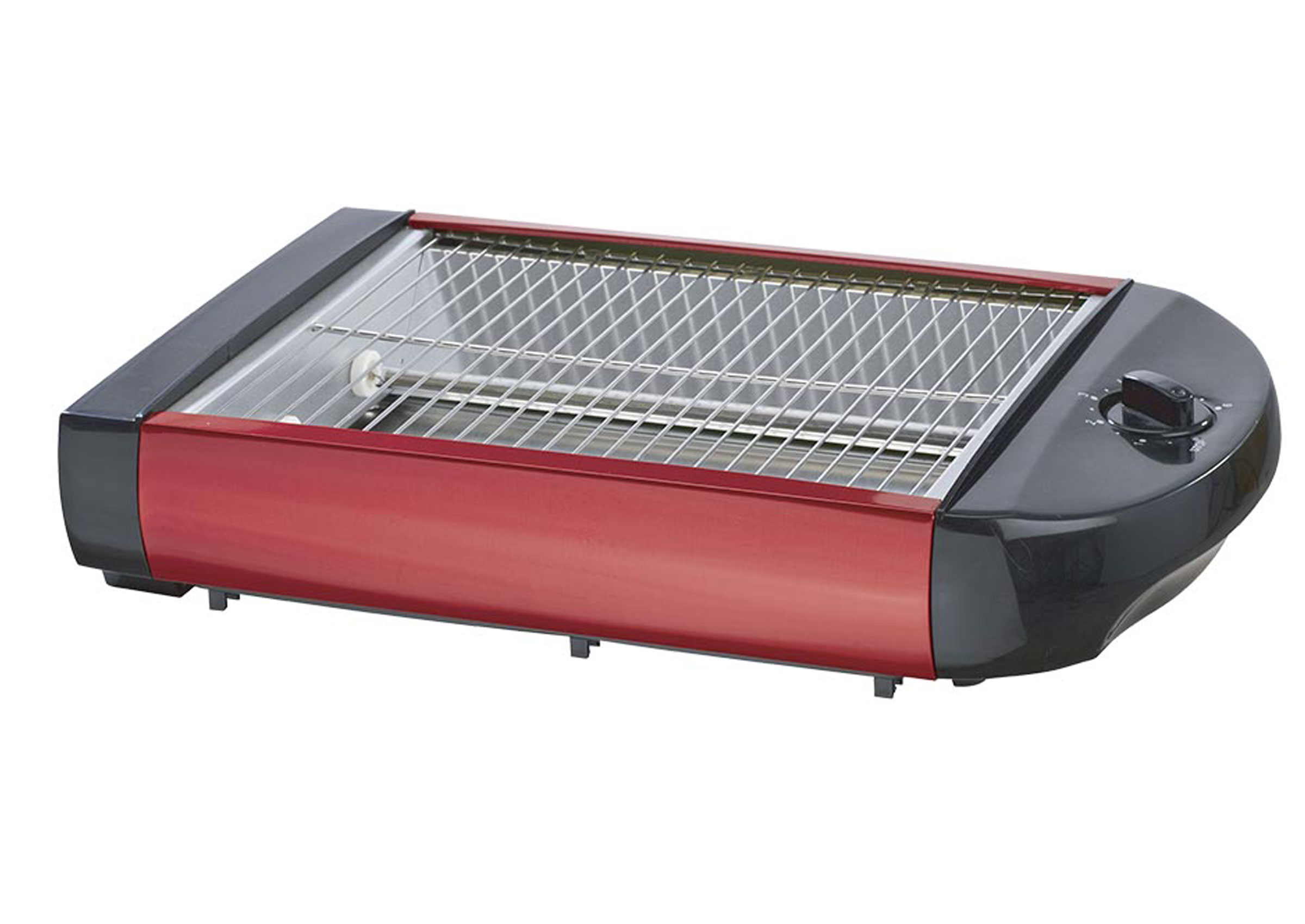 EPIQ 80001211 Flach-Toaster Brötchen-Röster Toaster (600 Watt, Rot 1) Schlitze