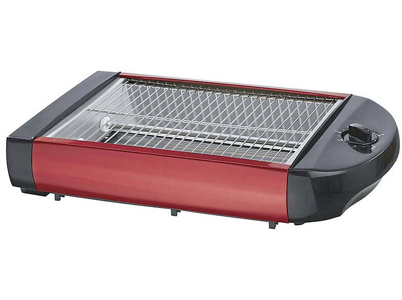 EPIQ 80001211 Flach-Toaster Brötchen-Röster Schlitze: (600 Rot Toaster Watt, 1)