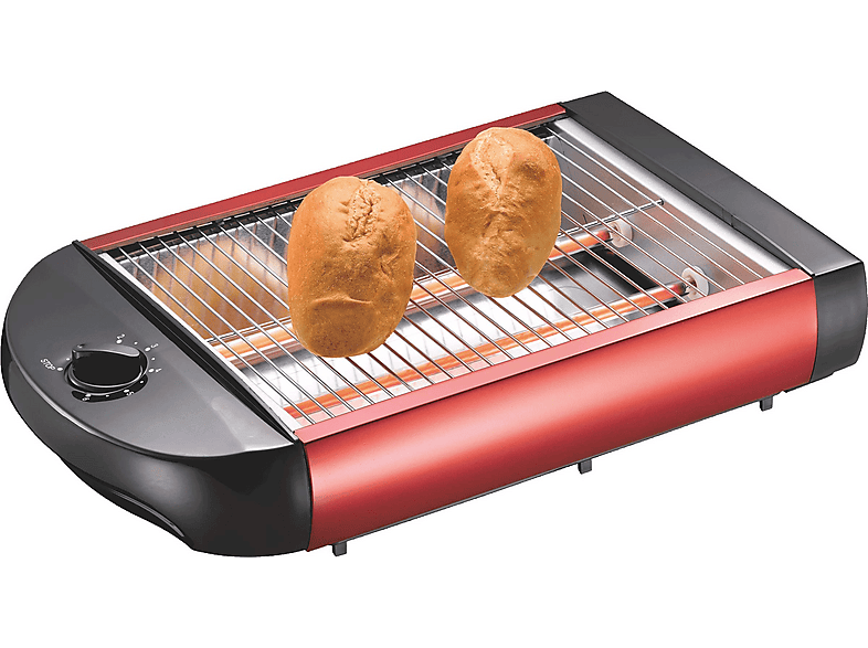 EPIQ 80001211 Flach-Toaster Brötchen-Röster Toaster Rot