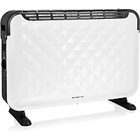 MediaMarkt EMERIO CH-106492 Convectorkachel Zwart, Wit aanbieding