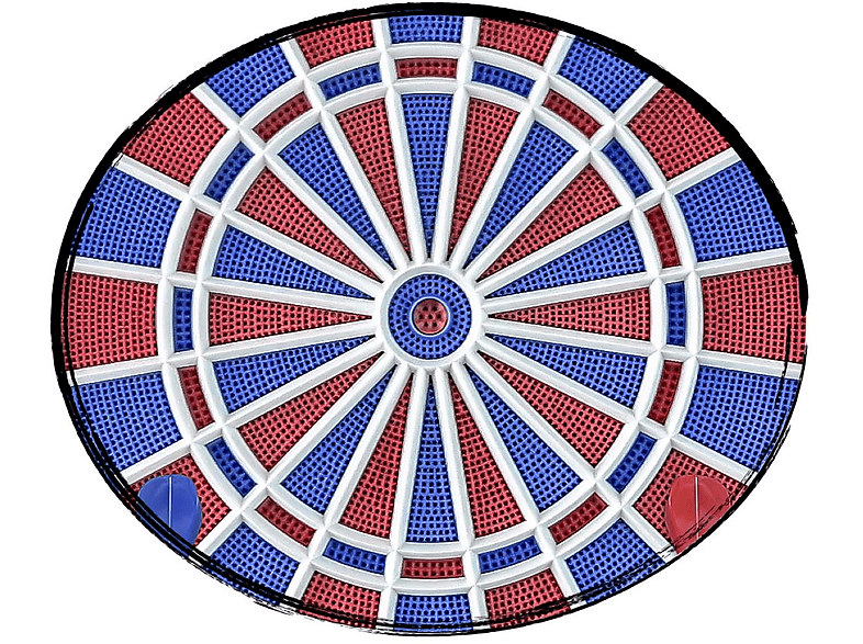 CARROMCO Schwarz-Bunt Dartscheibe, 92446