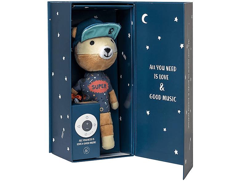 ROCK MY SLEEP Einschlafhilfe Spieluhr Bär Jay der MIT Geschenkbox