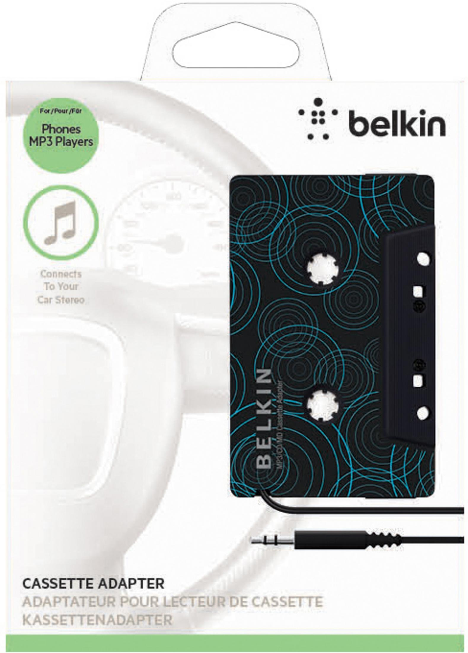 BELKIN WEISS Audio Adapter 1.20M KASSETTEN-ADAPTER Weiß F8V366BT