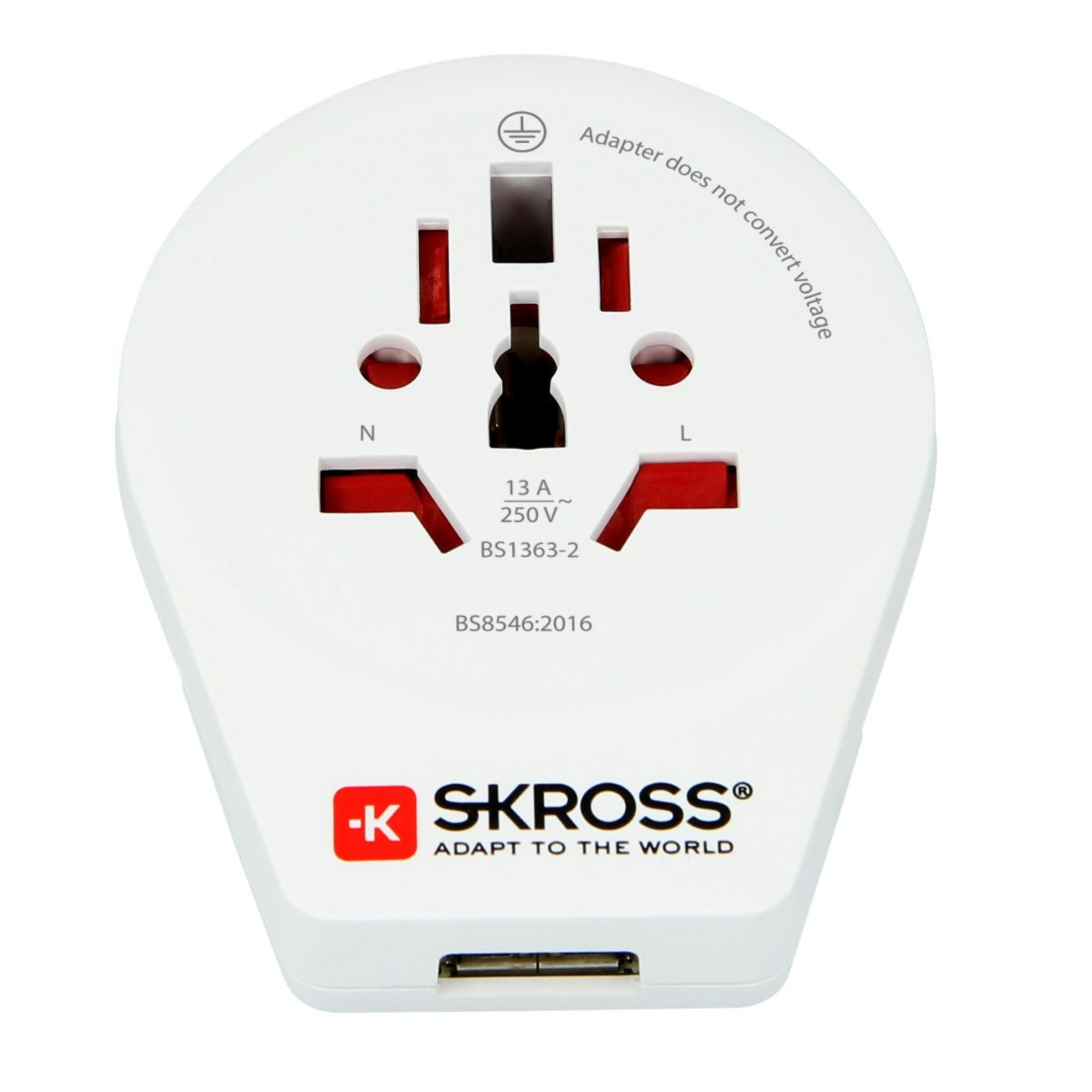 SKROSS USB Stromadapter 1500260 ADAPTER EU WORLD WORLD