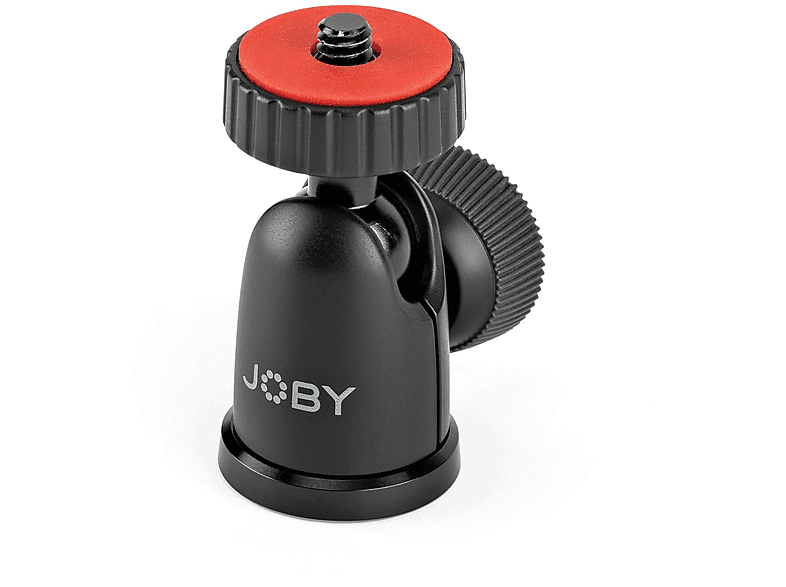 JOBY JB01512-BWW BALLHEAD 1K (BLACK/CHARCOAL) Kugelkopf, Schwarz/Rot, Höhe offen bis 50 mm