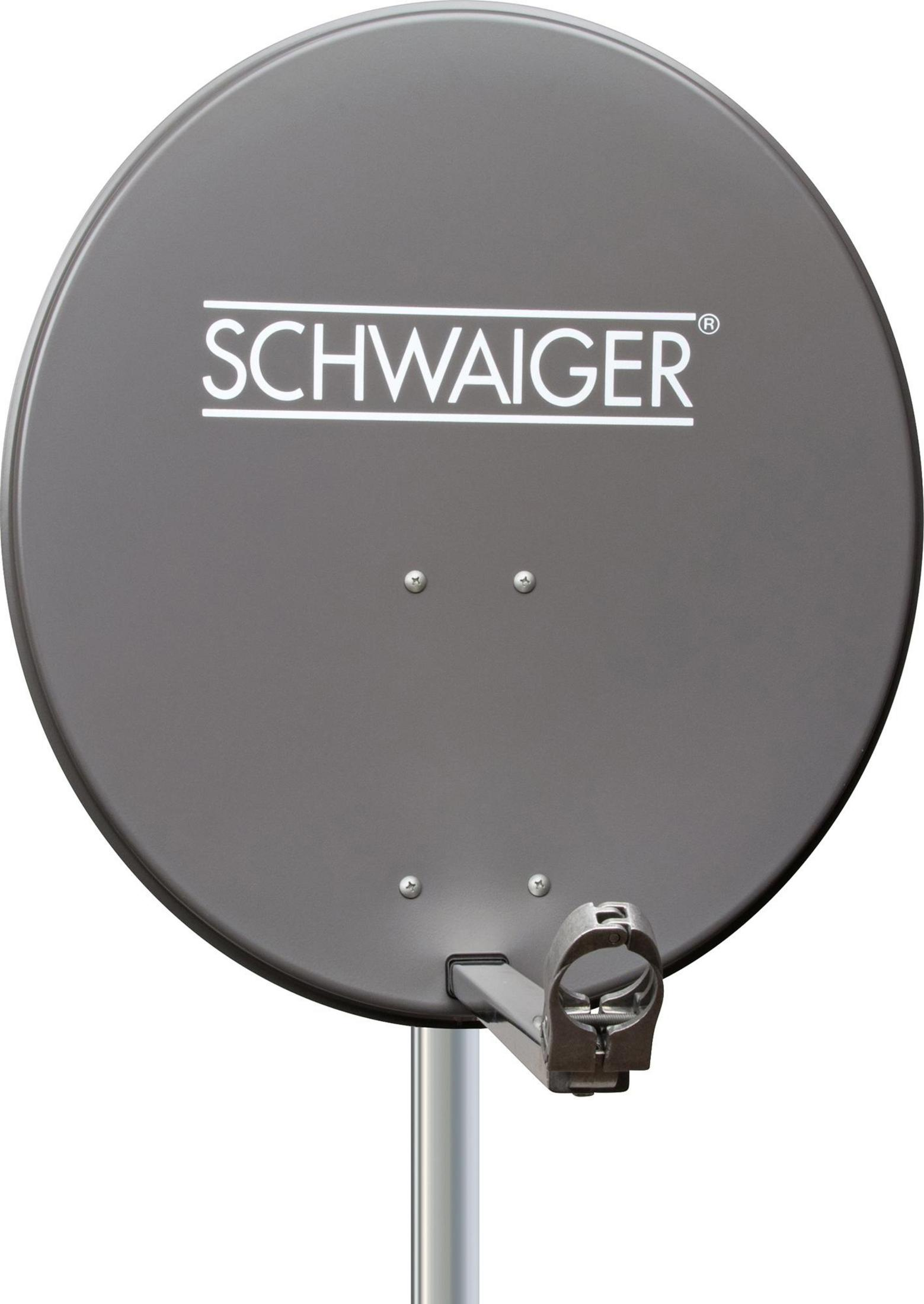 SCHWAIGER Aluminium-Offset-Antenne 621.1 GRAU SPI 62CM