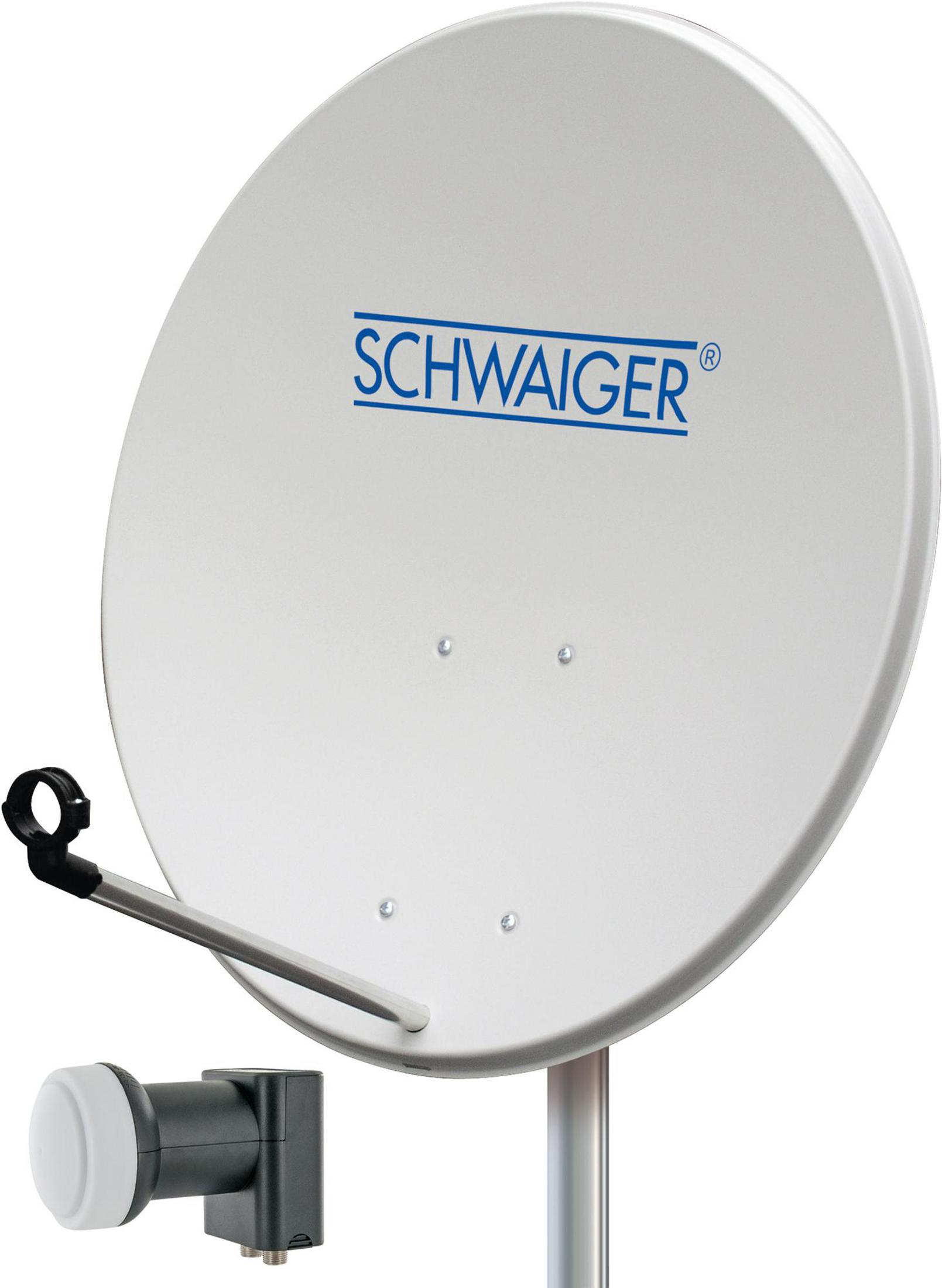 Spiegel-Set SCHWAIGER 80CM 993011 SPI STAHL+TWIN-LNB