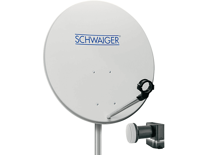 SCHWAIGER SPI 994011 80CM+QUAD-LNB Spiegel-Set SAT