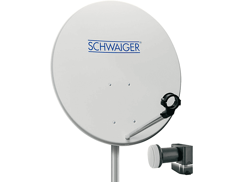 SCHWAIGER Spiegel-Set SAT 80CM+QUAD-LNB 994011 SPI