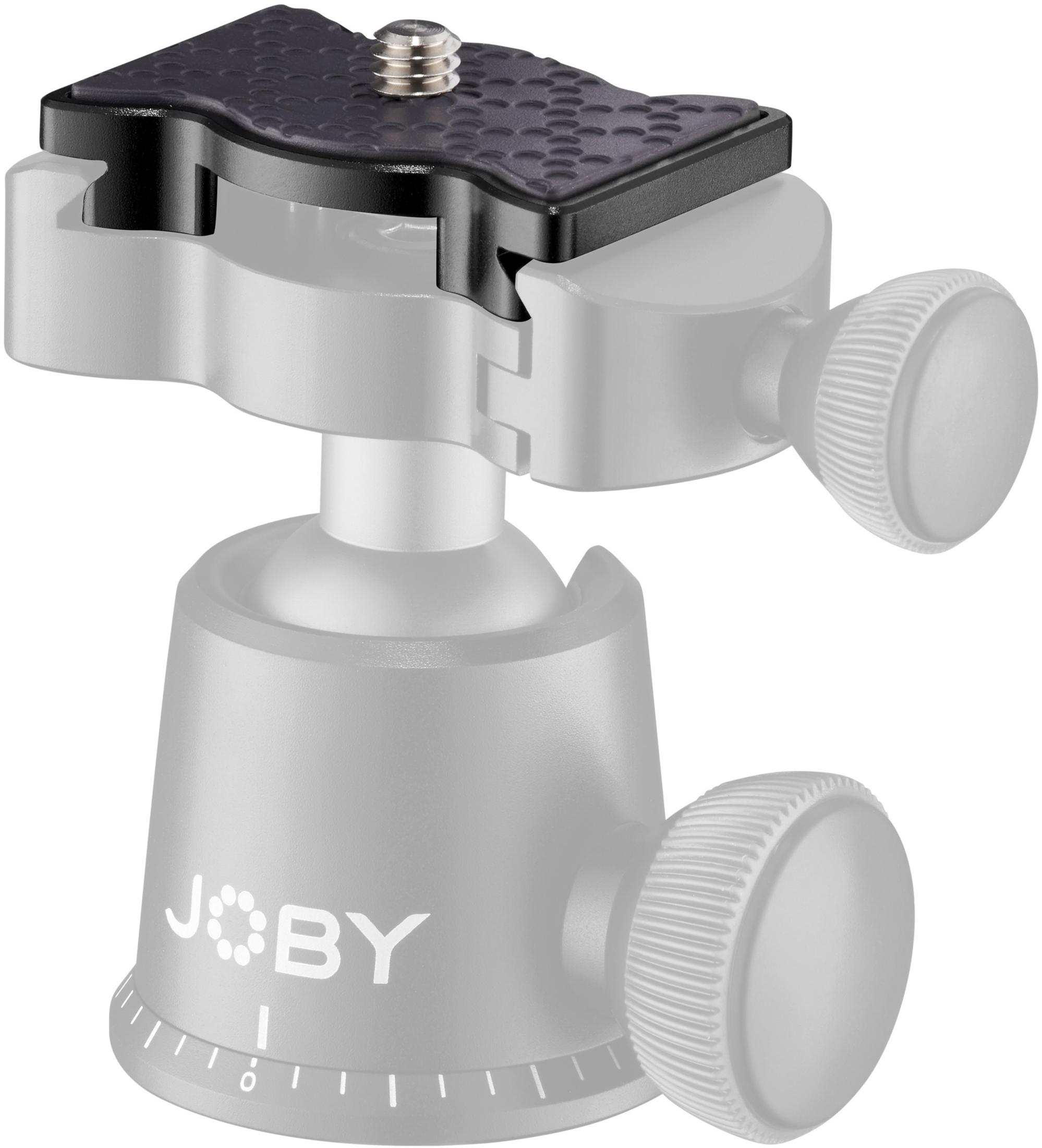 JOBY JB01570-0WW Flach PLATE offen cm 3 bis Schnellwechselplatte, 3K QR PRO Schwarz, Höhe
