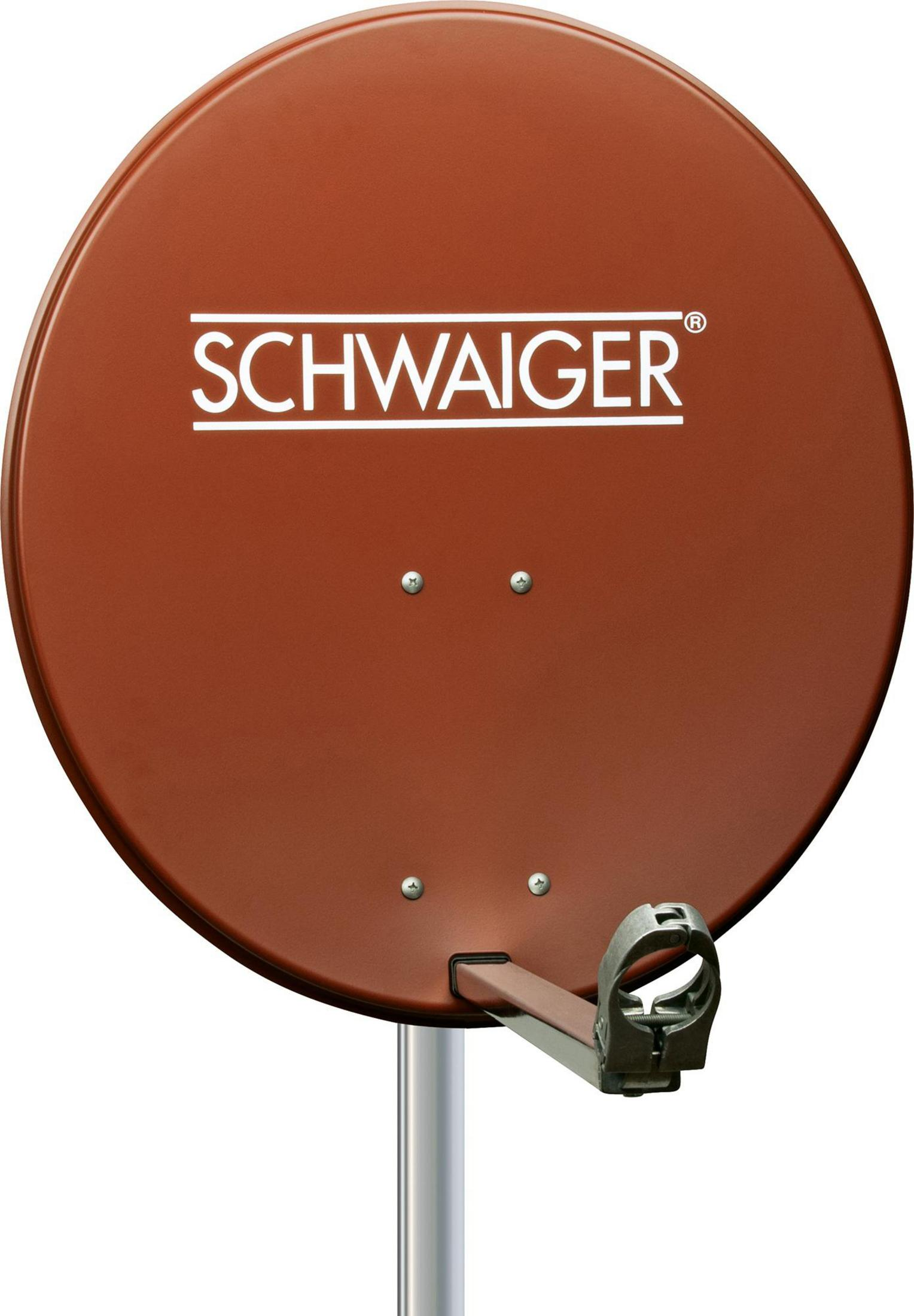 SCHWAIGER SPI 621.2 62CM ZIEGELROT Aluminium-Offset-Antenne