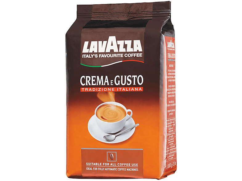 LAVAZZA 3827 CREMA (Kaffeevollautomaten) E GUSTO Kaffeebohnen BOHNE 1 ITALIANA KG TRADIZIONE