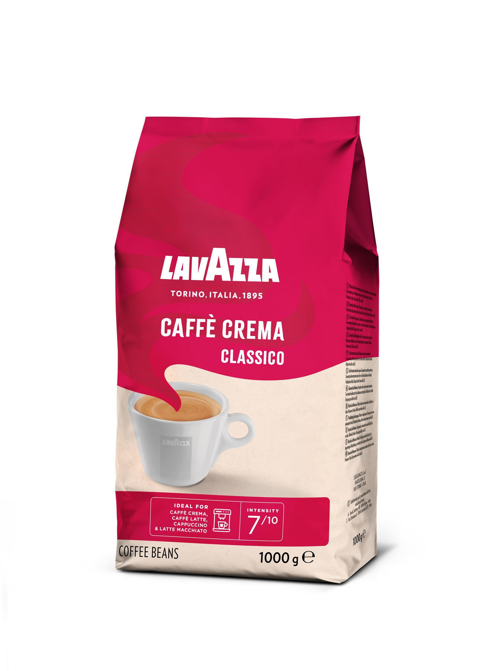 1KG (Kaffeevollautomaten) CLASSICO CREMA LAVAZZA CAFFE 2899 Kaffeebohnen