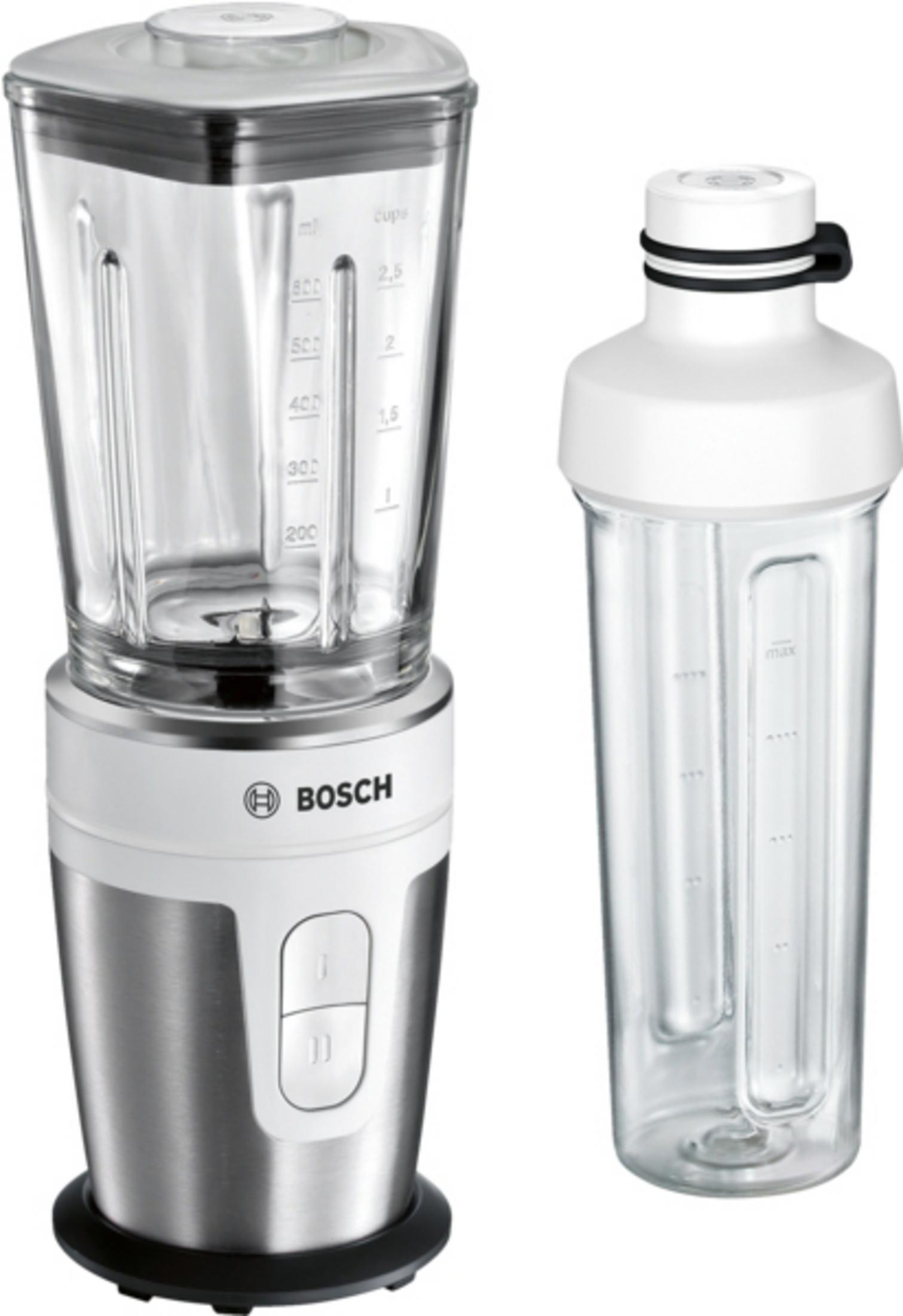 BOSCH MMBM 7 G 2 Liter) (350 STANDMIXER 0.6 Standmixer M Watt, GLAS/EDELSTAHL Edelstahl/Transparent