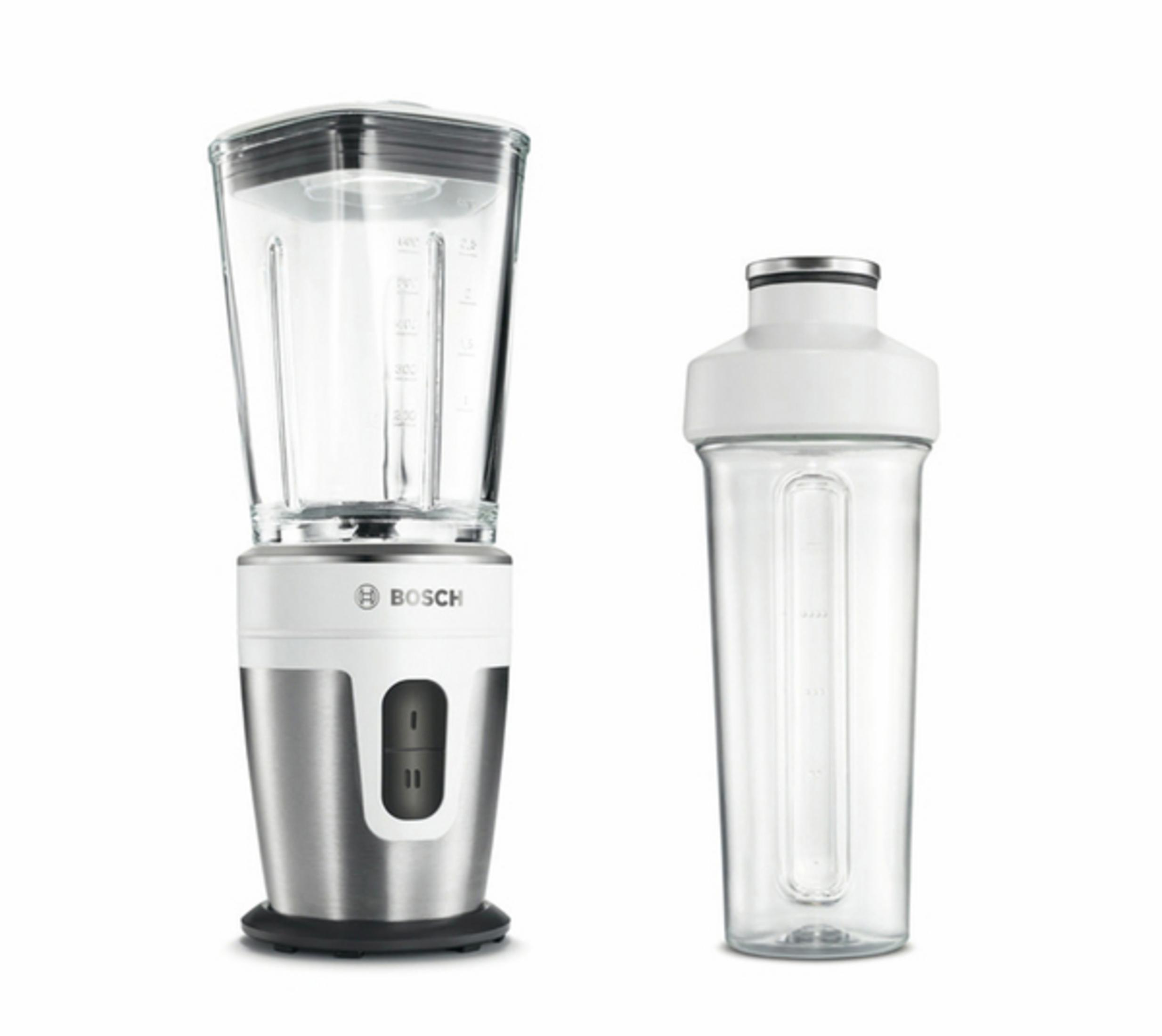 BOSCH MMBM 7 G 2 Liter) (350 STANDMIXER 0.6 Standmixer M Watt, GLAS/EDELSTAHL Edelstahl/Transparent