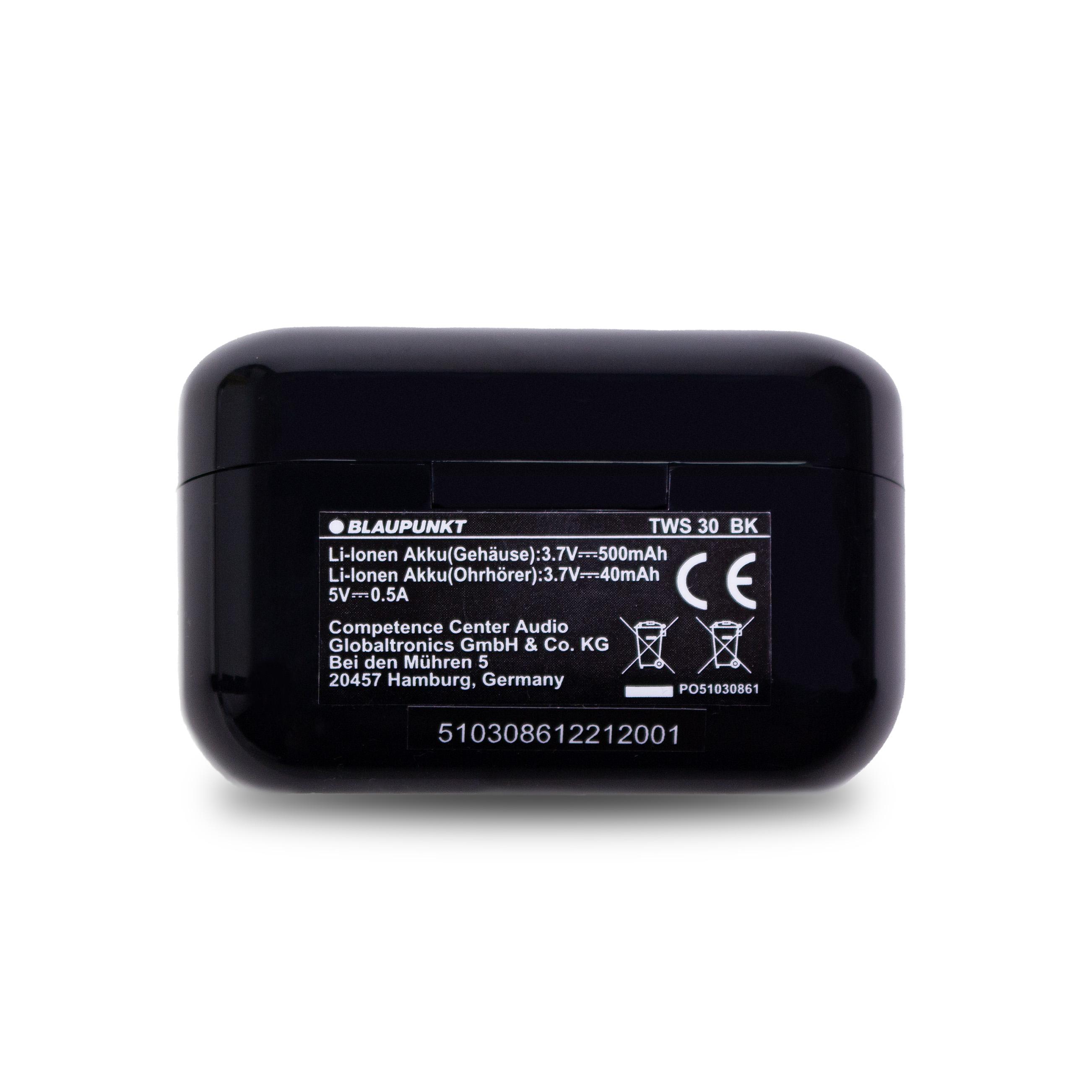 BLAUPUNKT TWS 30, In-ear Bluetooth Kopfhörer mit schwarz ANC Bluetooth