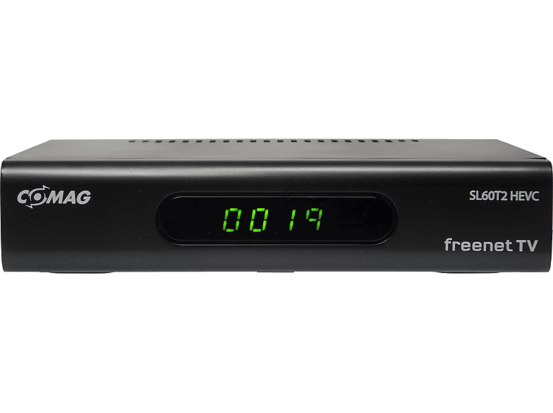 COMAG SL 60 T2 - FREENET TV Receiver (PVR-Funktion, DVB-T2 (H.264), DVB-T2 (H.265), Schwarz)