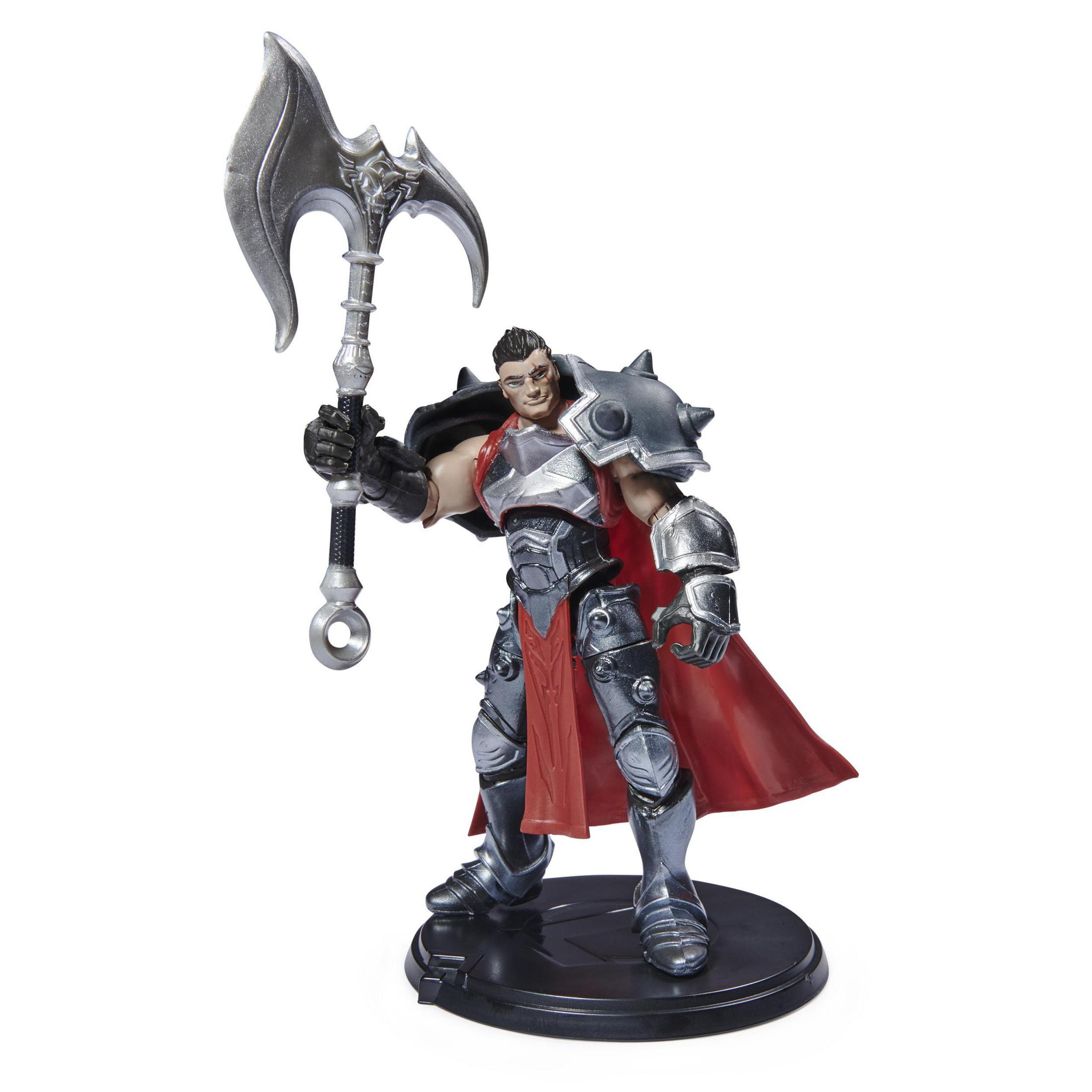 Eine Figur eines Kriegers, der eine große Axt hält.