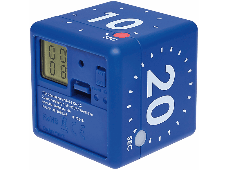 TFA 38.2036.06 CUBE TIMER DIGITALER WÜRFEL TIMER Timer MediaMarkt