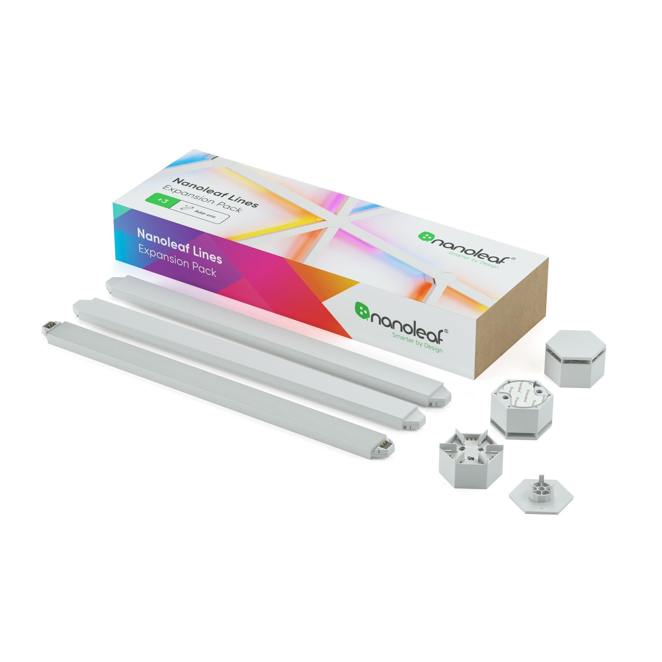 Una scatola con barre luminose a LED e accessori.