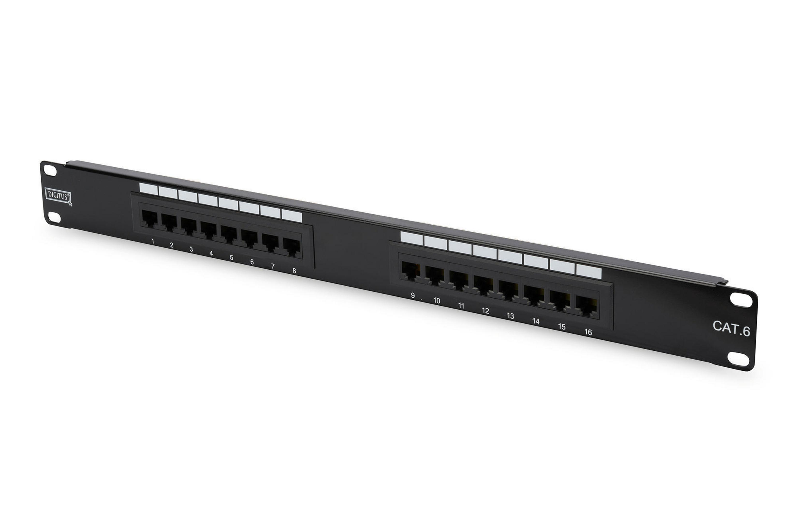 DN-91616U 6 16-PORT, Patchpanel PANEL CAT PATCH DIGITUS E