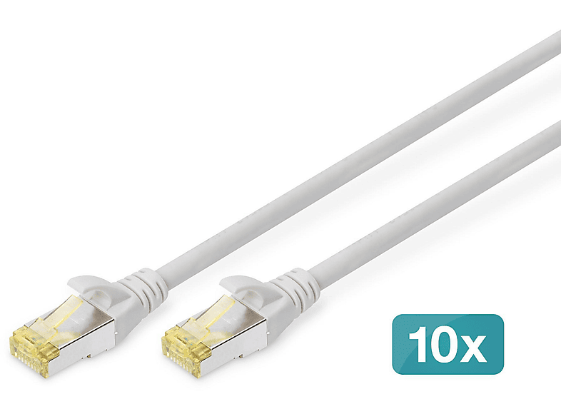 DIGITUS DK-1644-A-005-10 CAT6A PATCHKABEL 0,5M 10ST., Patchkabel