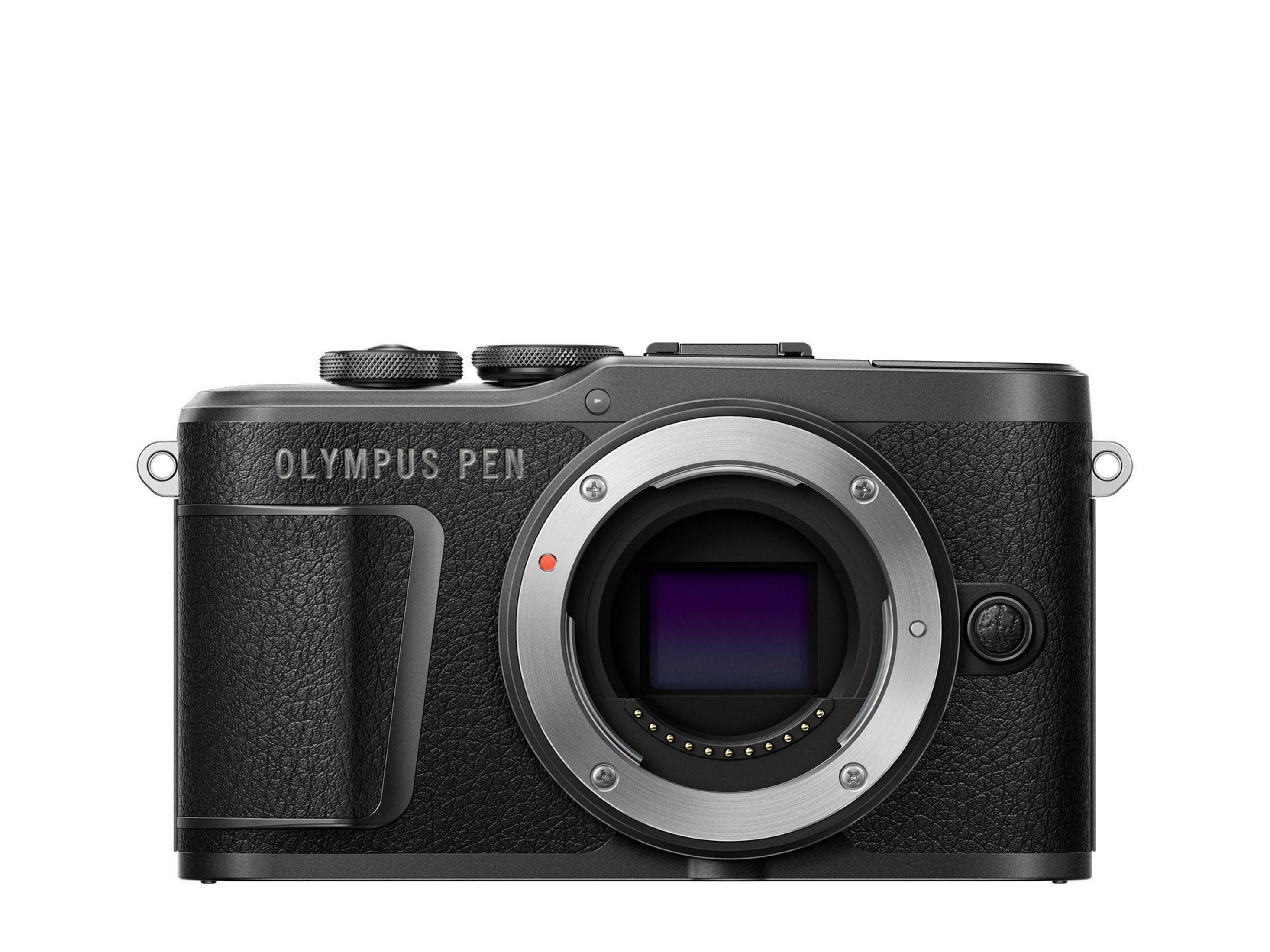 BLACK E-PL10 cm Systemkamera, 7,6 Touchscreen, BODY OLYMPUS Display WLAN