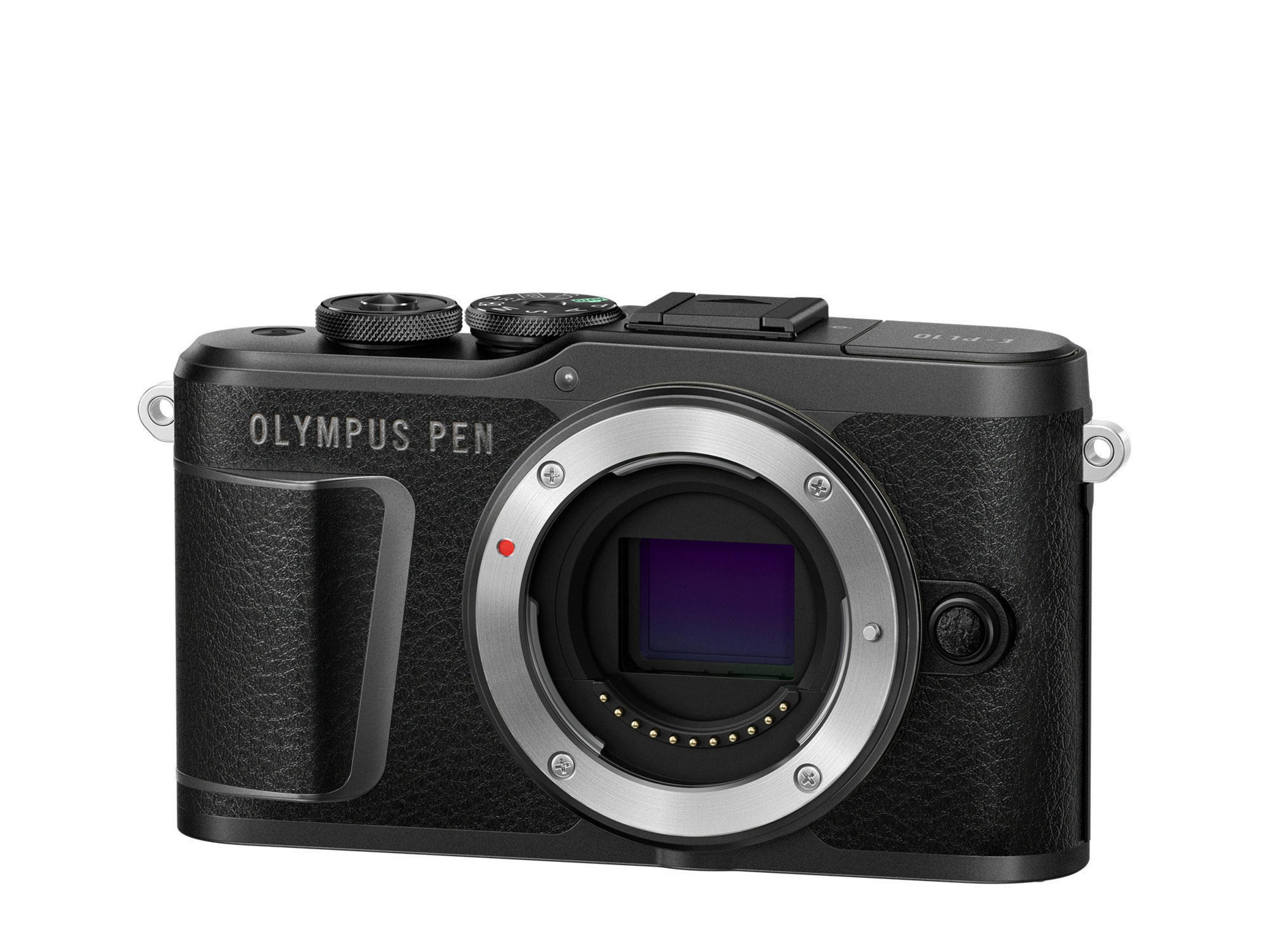 OLYMPUS E-PL10 BODY BLACK Systemkamera, 7,6 cm Display Touchscreen 