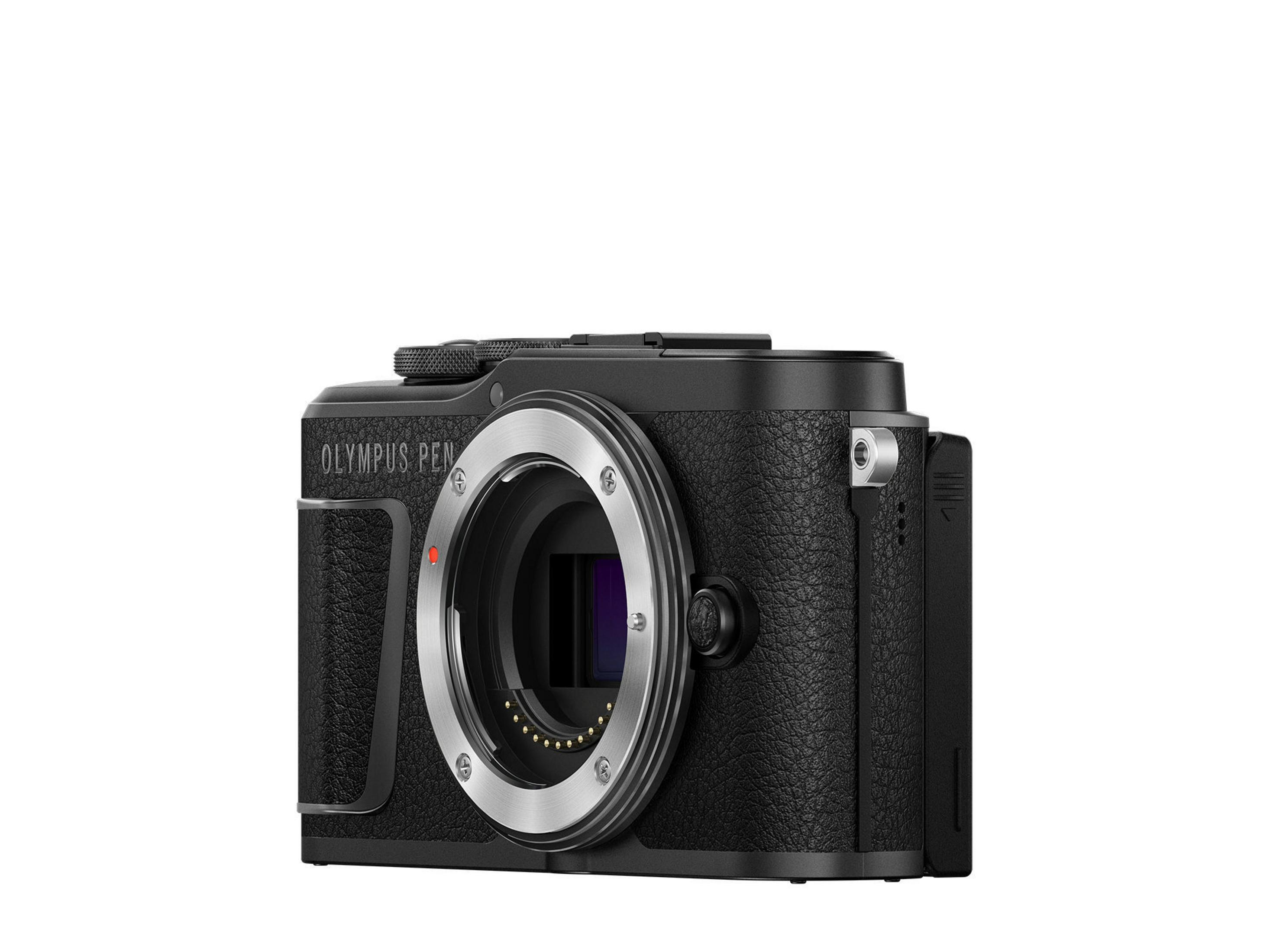 E-PL10 Systemkamera, BLACK cm OLYMPUS BODY 7,6 Touchscreen, Display WLAN