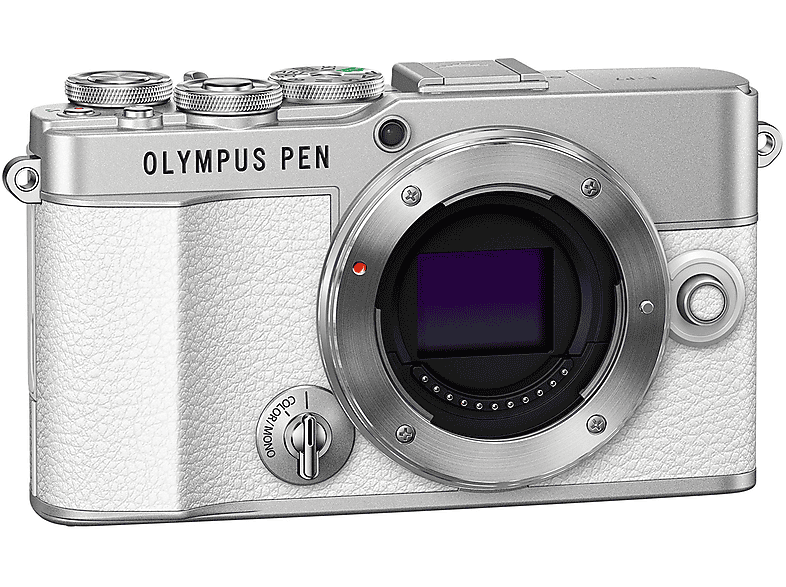 OLYMPUS E-P Touchscreen, 7,6 WLAN BODY Systemkamera 7 Display cm , WEISS