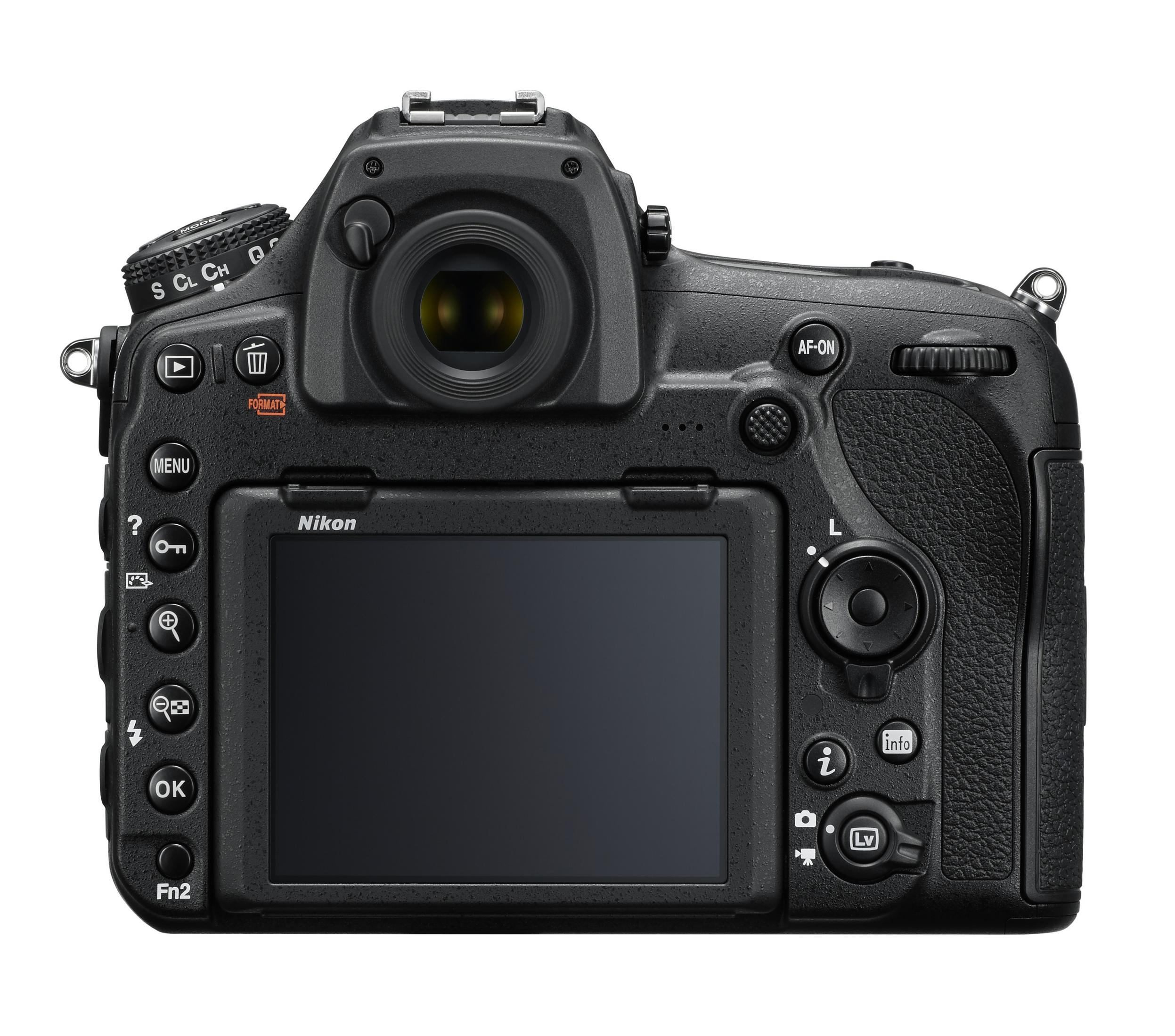 La parte trasera de una cámara DSLR negra con una pantalla y varios botones.