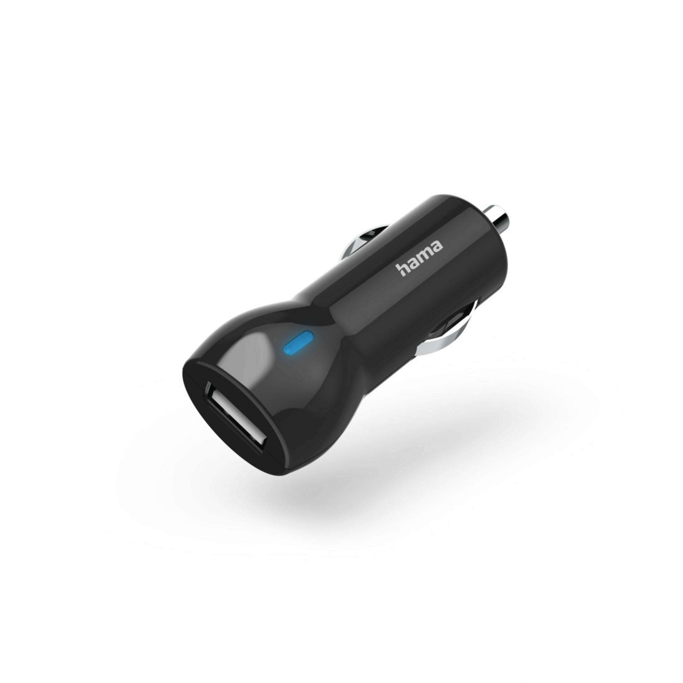 HAMA 201635 CAR CHARGER, 12 5 WATT, Schwarz BLACK Universal, Volt, Kfz-Ladegerät