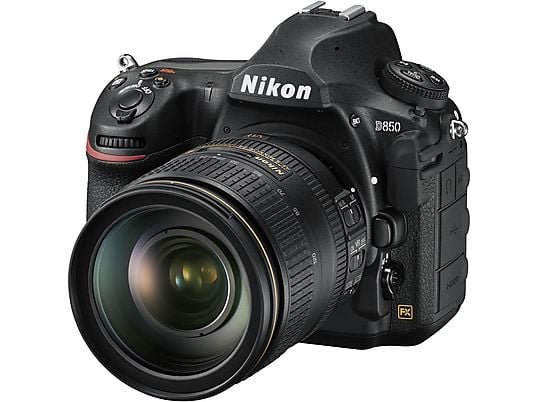 NIKON D 850 + AF-S 24-120MM VR - VBA520K001 Spiegelreflexkamera, , , 24-120 mm Objektiv (AF-S, ED, VC), Touchscreen Display, WLAN, Schwarz
