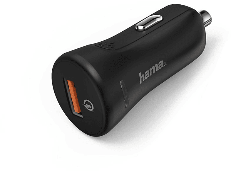 HAMA 178239 KFZLADE.QUALCOMQUICK3.0SC Kfz-Ladekabel Universal, Schwarz