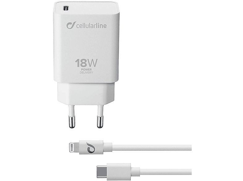 PDLIGHTN CHARGER CELLULAR LINE Weiß Ladekabel ACHIPHKIT Apple, 60758