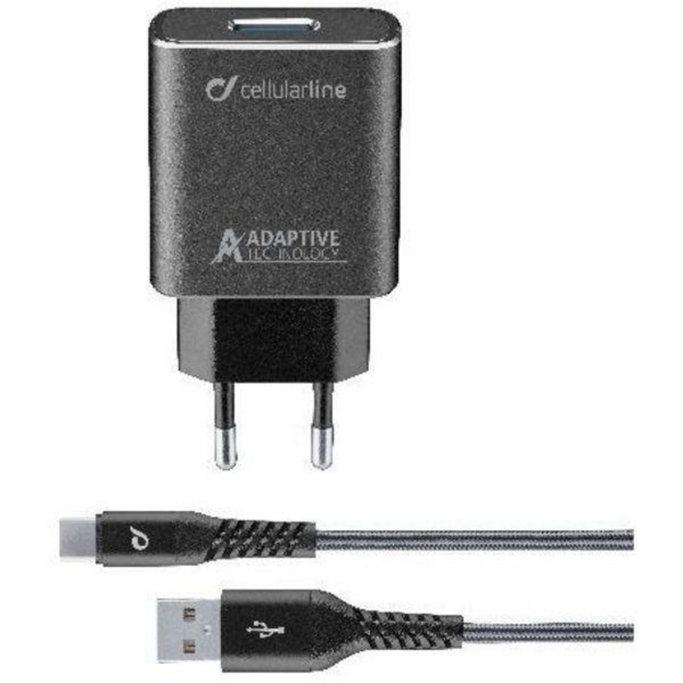 CELLULAR LINE 60111 Ladegerät ADAPFAST CHARGER TETRA Universal, USB-C Schwarz