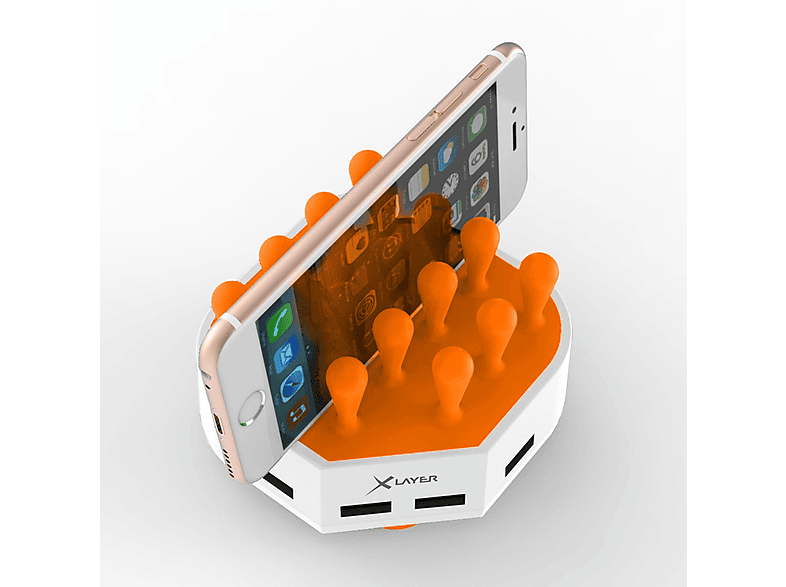 XLAYER 212730 FAMILY CHARGER USB WEISSORANGE Ladestation Universal