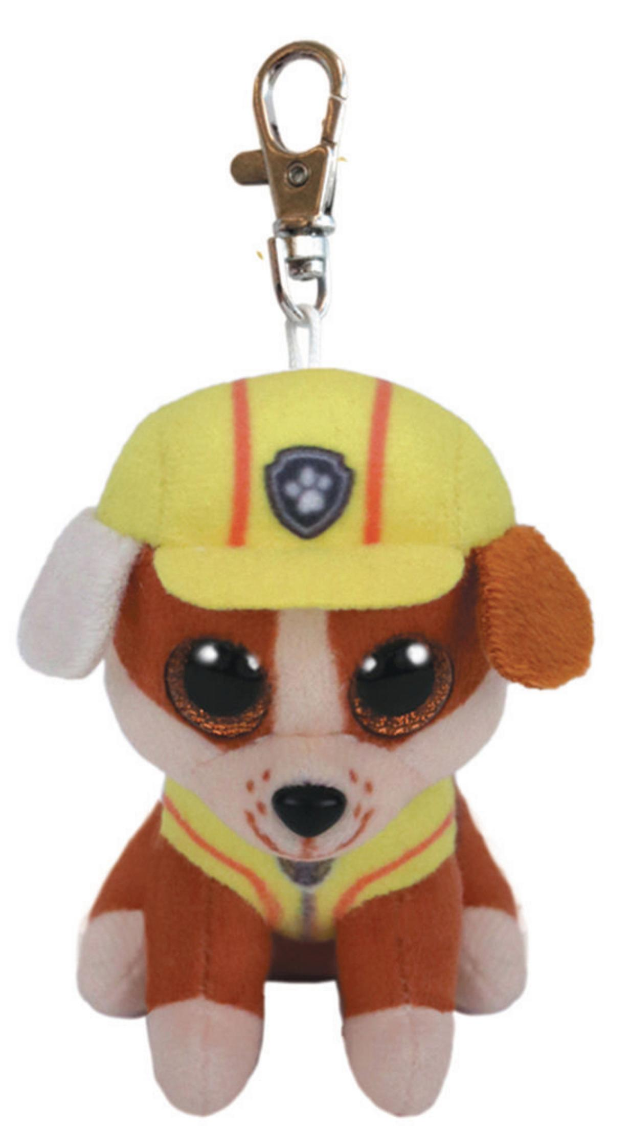 Marshall der Hund von Paw Patrol Schlüsselanhänger auf weißem Hintergrund.